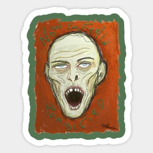 Zombified Sticker